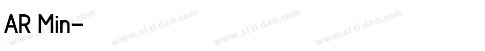 AR Min字体转换